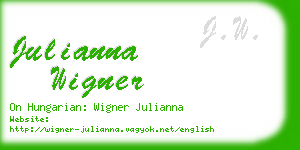 julianna wigner business card